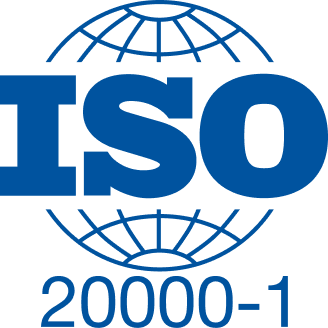 ISO 20000-1 IT Service Management Certification Badge - Official Icon